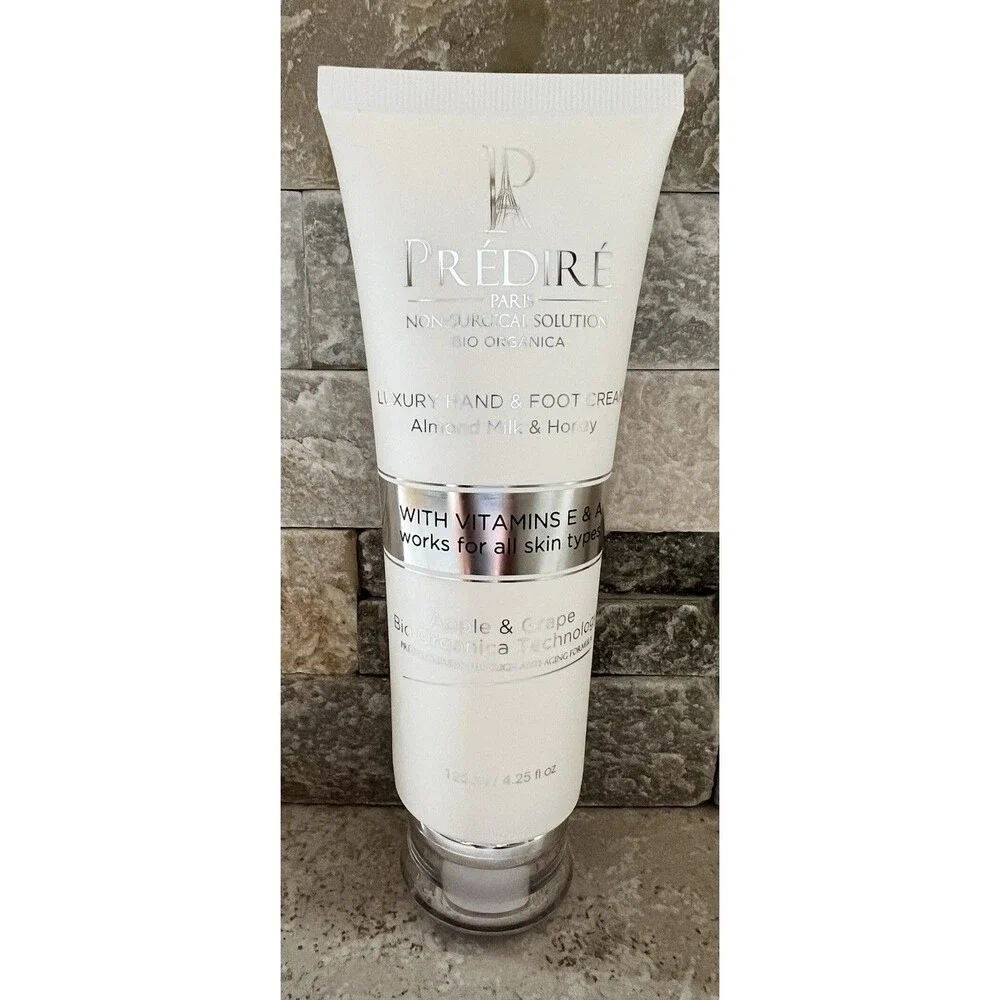 Predire Paris Luxury Hand & Foot Cream Almond Milk Honey Bio Organica 125ml New